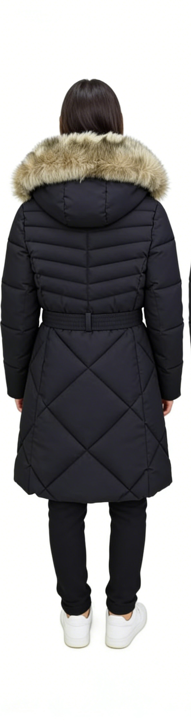 High Quality Women's Puffer Jacket Custom Design Hooded Solid Color Full Sleeves Breathable Knitted Winter Clothing Front Zipper