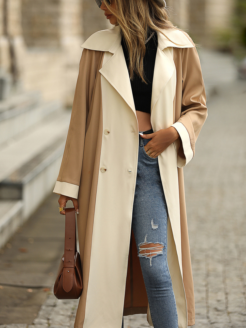 Casual Trench Coat Details