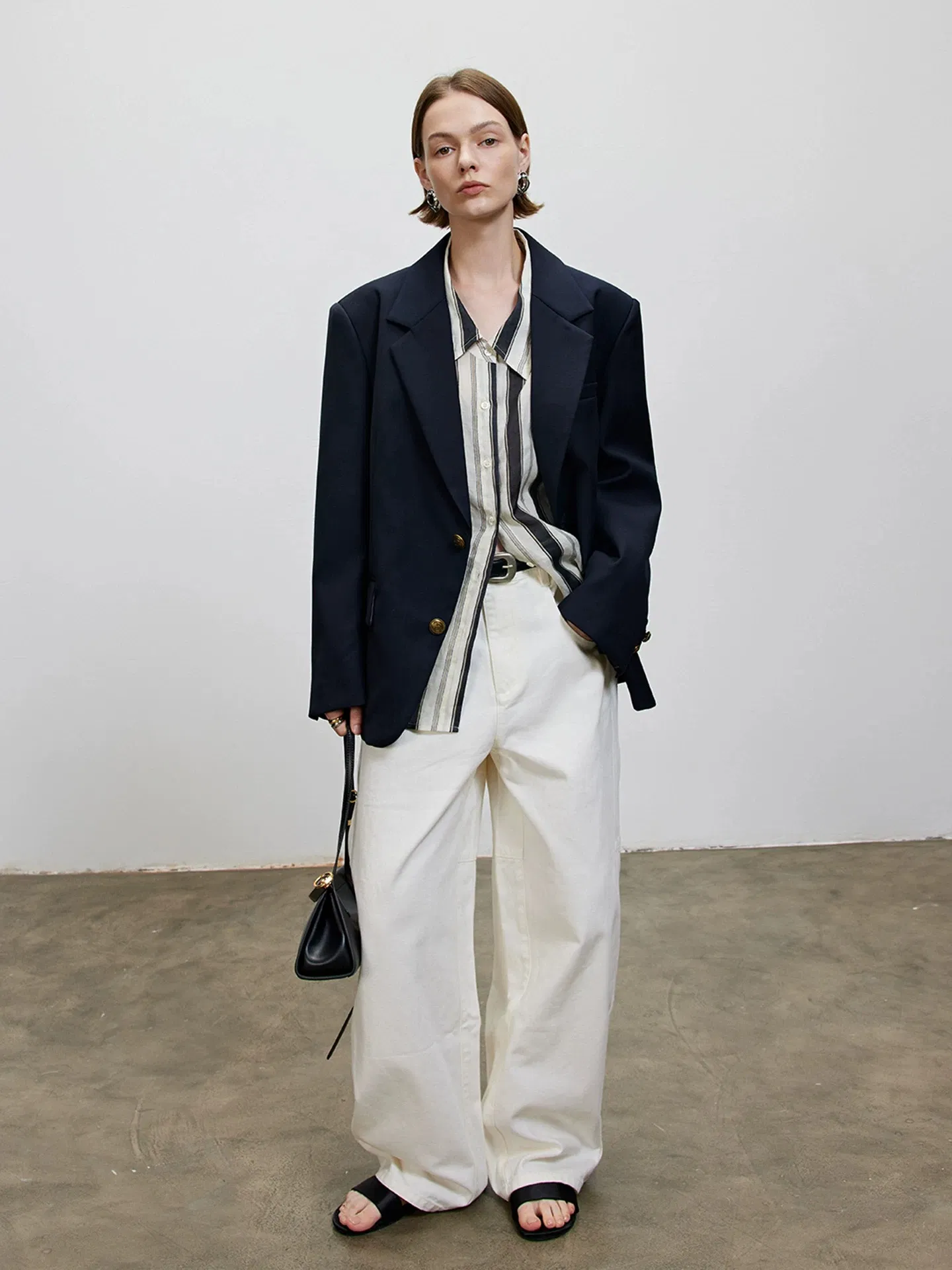 High-End Wholesale Women Casual Suit Customized Loose Fit Blazer for Woman