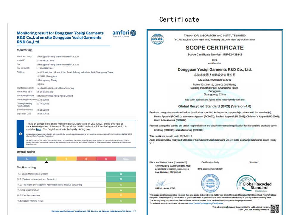 Certification