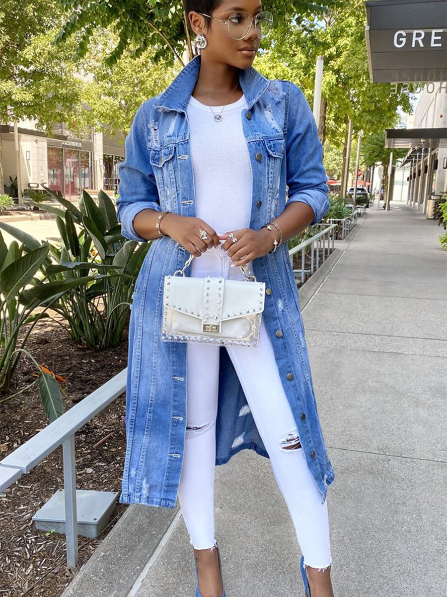 High Quality Long Sleeve Casual Denim Jeans Women Jean Jackets for Ladies Jeans Jacket Women