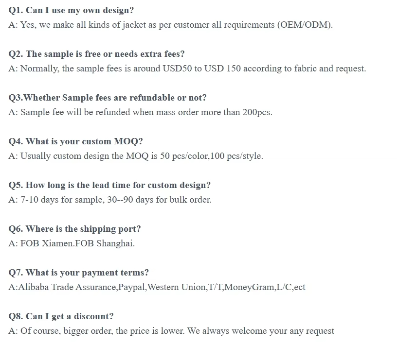 Frequently Asked Questions Section