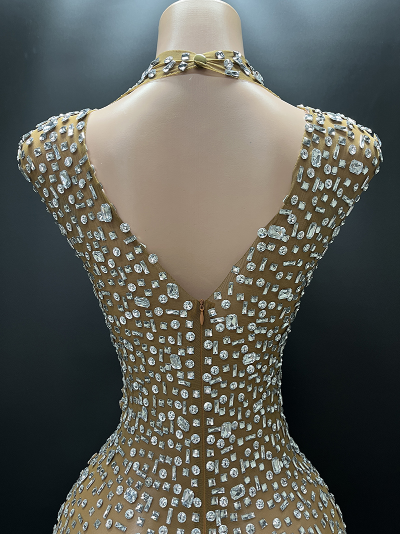 Novance Y2507 Wholesale Fashion Apparel 2024 Evening Luxury Dress With Rhinestone Womens Party Wear for Birthday