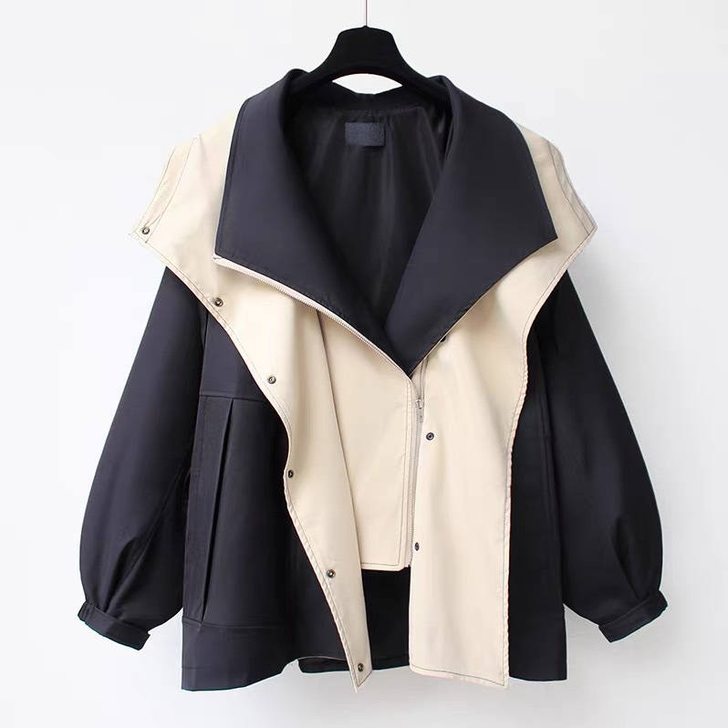 Wholesale 2024 Spring and Autumn Womens Windbreaker Jacket Leisure Fashion Hooded Jacket Women's Trench Coats