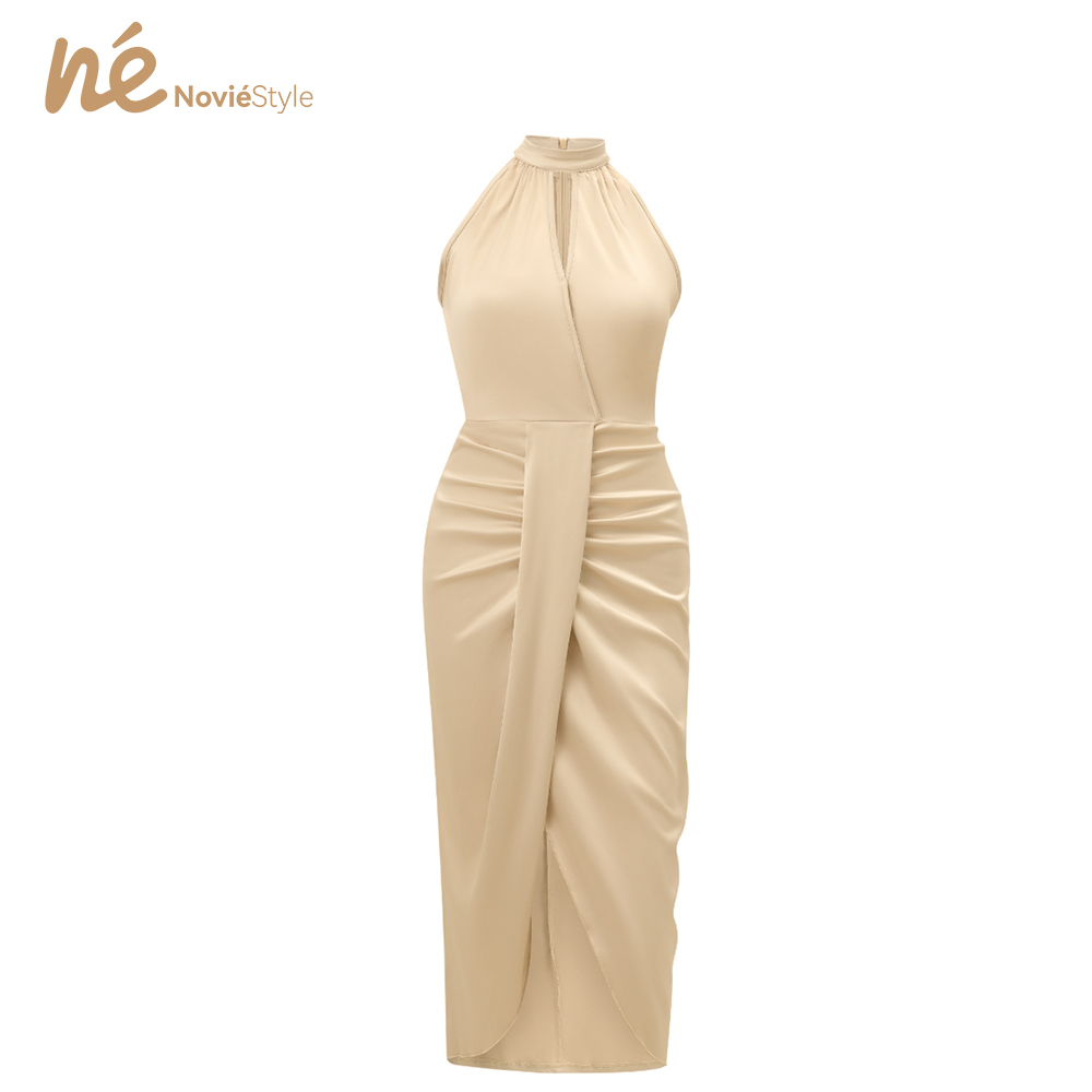 New Arrival Wholesale Ladies Summer Elegant Eco-Friendly Sexy Sleeveless Regular Washable Natural Waist Fashion Leisure Solid