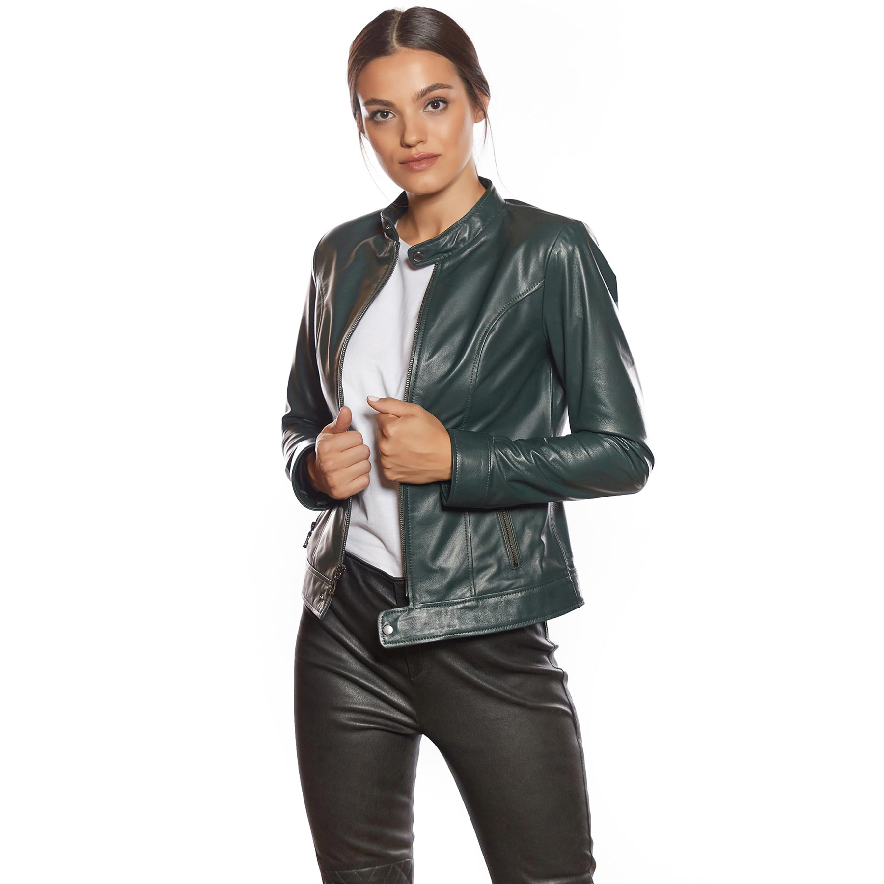 Women Leather Jacket Detail 6