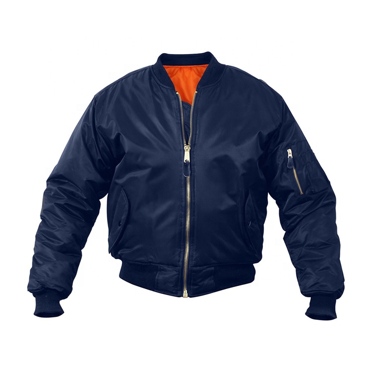 Classic Comfortable Embroidery Pattern Flight Bomber Jacket Custom for Women and Men