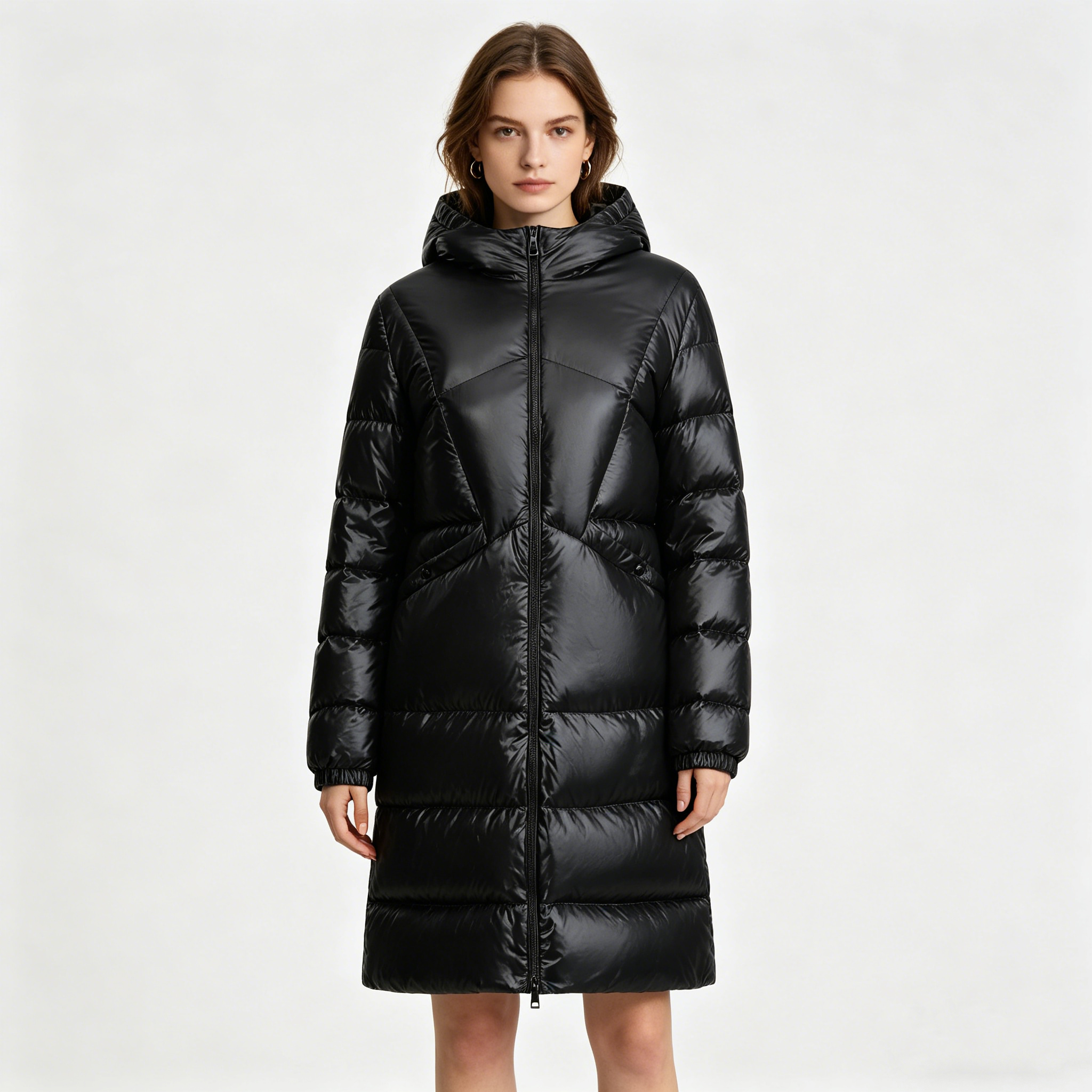 Hot Selling Fashion Casual Women's Coat Outdoor Winter Thickened Long Puffer Down Jacket Warm Goose Down Filling