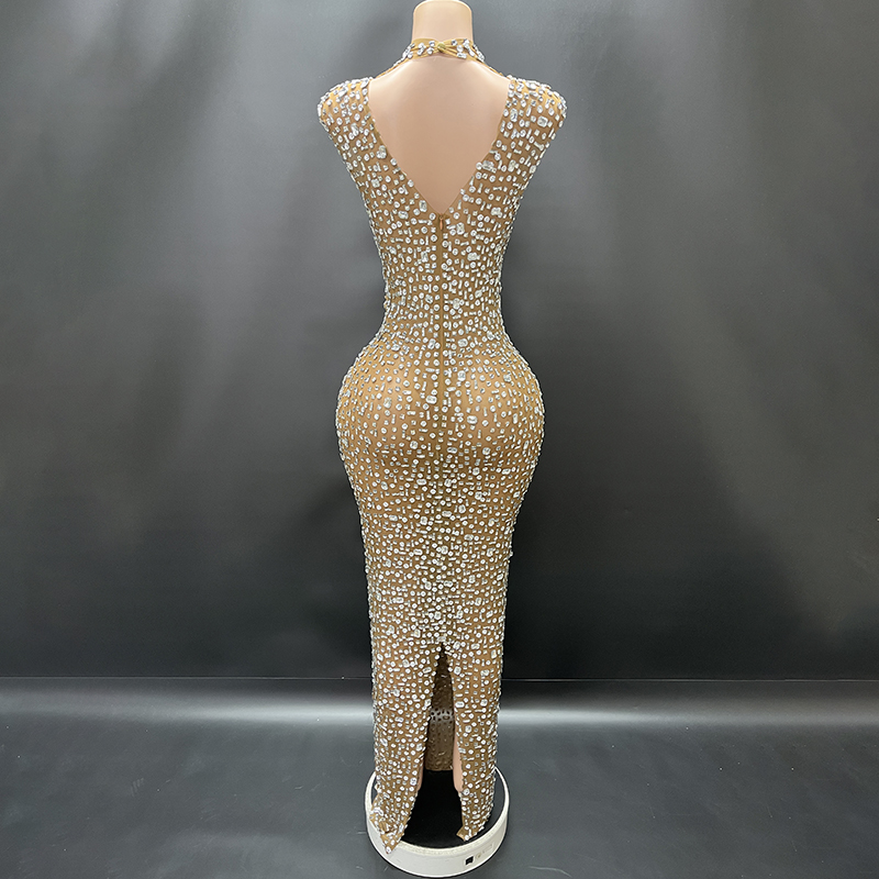 Novance Y2507 Wholesale Fashion Apparel 2024 Evening Luxury Dress With Rhinestone Womens Party Wear for Birthday