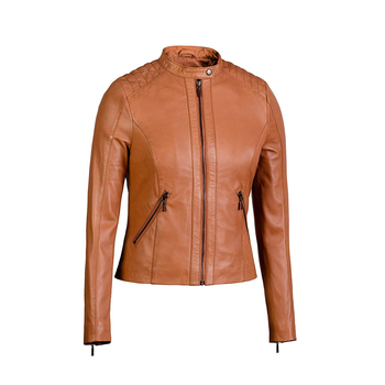 High Quality Women Genuine Leather Jacket Wholesale Custom Made Women Leather Jacket New Arrival Winter Fashion Jacket for Women
