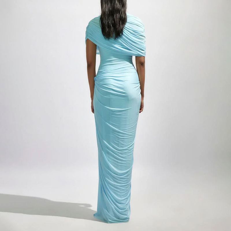 Custom Women's Woolen Sleeveless Knee-Length Autumn Evening Dresses for Ladies' Club Wear