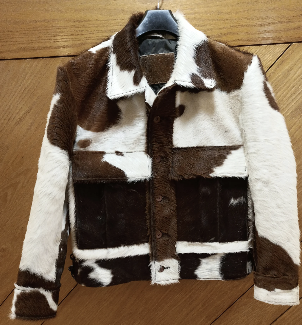 Premium Handmade Women's Cowhide Leather Woven Windbreaker Jacket Geometric Pattern Crystal Decoration Breathable Design Nylon