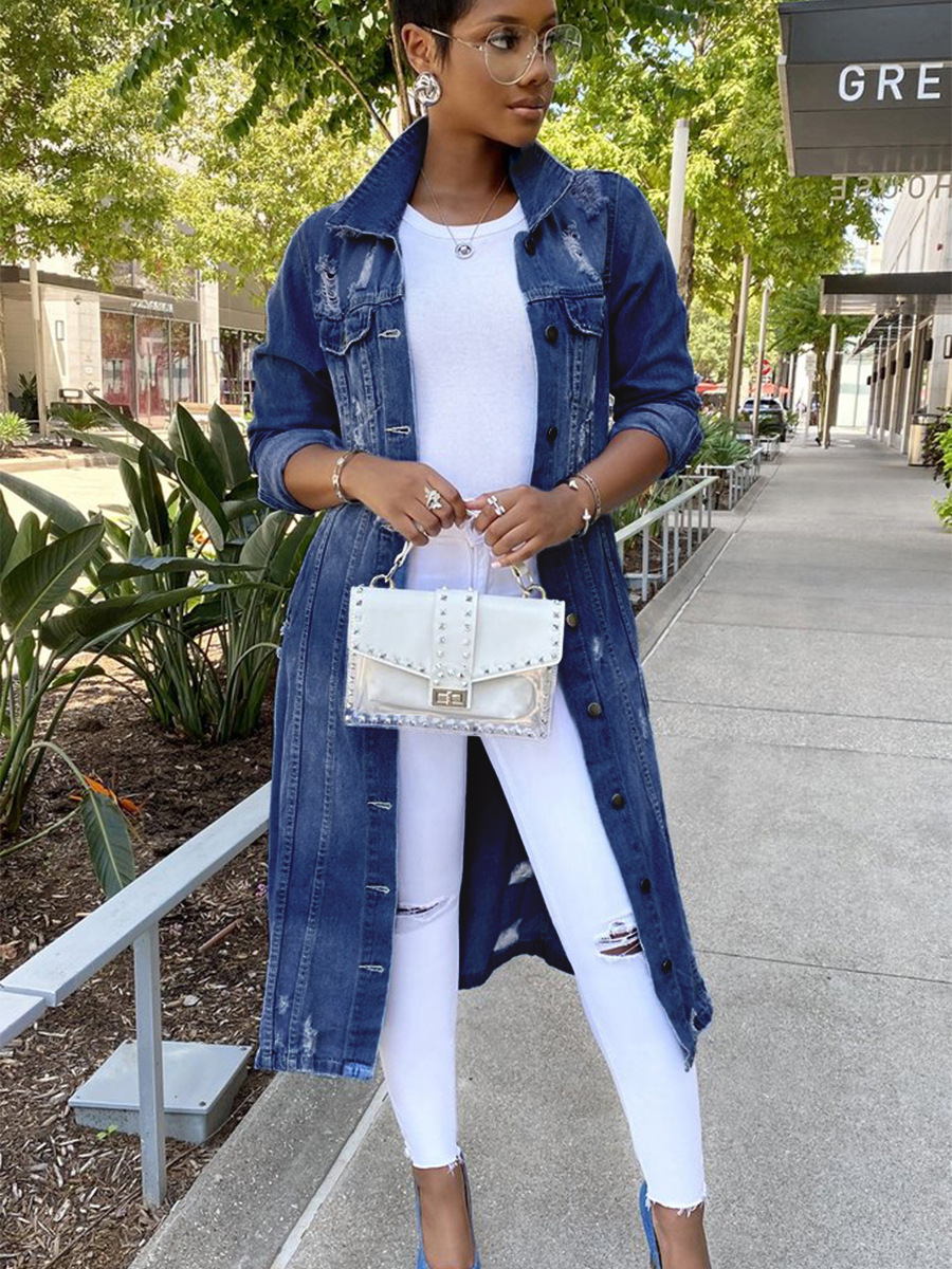 High Quality Long Sleeve Casual Denim Jeans Women Jean Jackets for Ladies Jeans Jacket Women