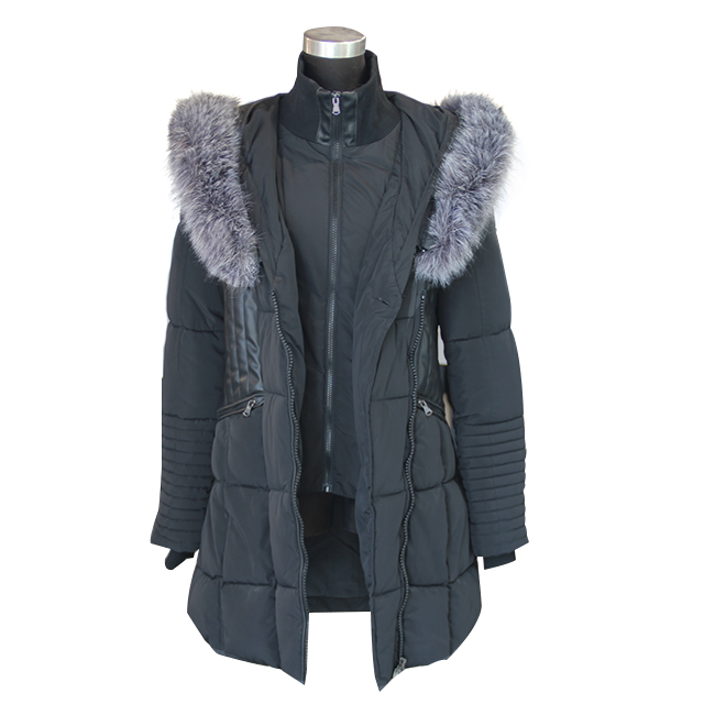 2022 Big Fur Collar Ladies Padded Parka Jacket for Winter Long Women's Jacket Popular New Autumn and Winter Fashion Puffer Coat