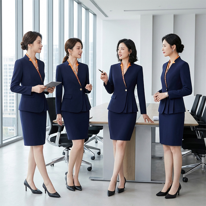 Women's Professional Suit Set (Blazer + Skirt)