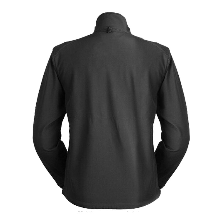 Lady's Casual Stand Collar Softshell Waterproof Jacket Plus Size Autumn Bomber with Zipper Closure Breathable Fabric