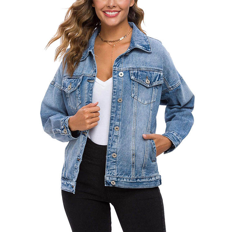 Women Denim Jacket Front View