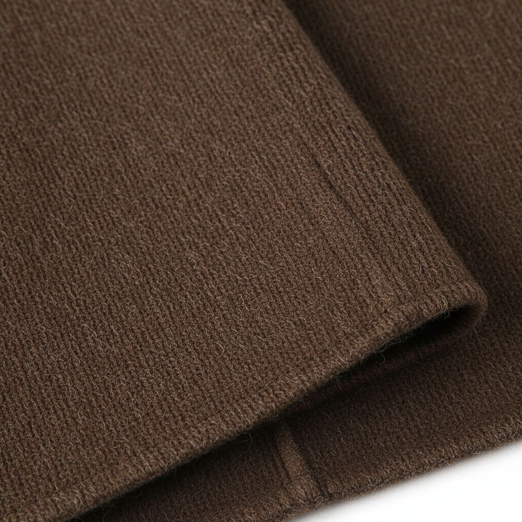 Custom Classic Beige Women's Double Breasted Button Trench Coat Breathable Woolen Fabric Long Length Wool Filling Autumn Style