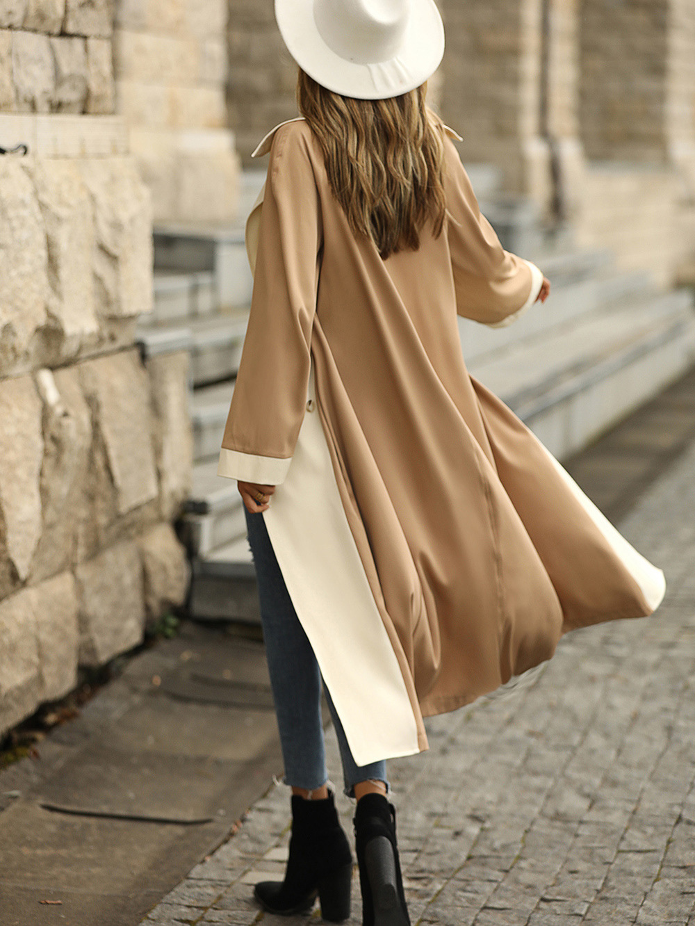 Casual Trench Coat Details