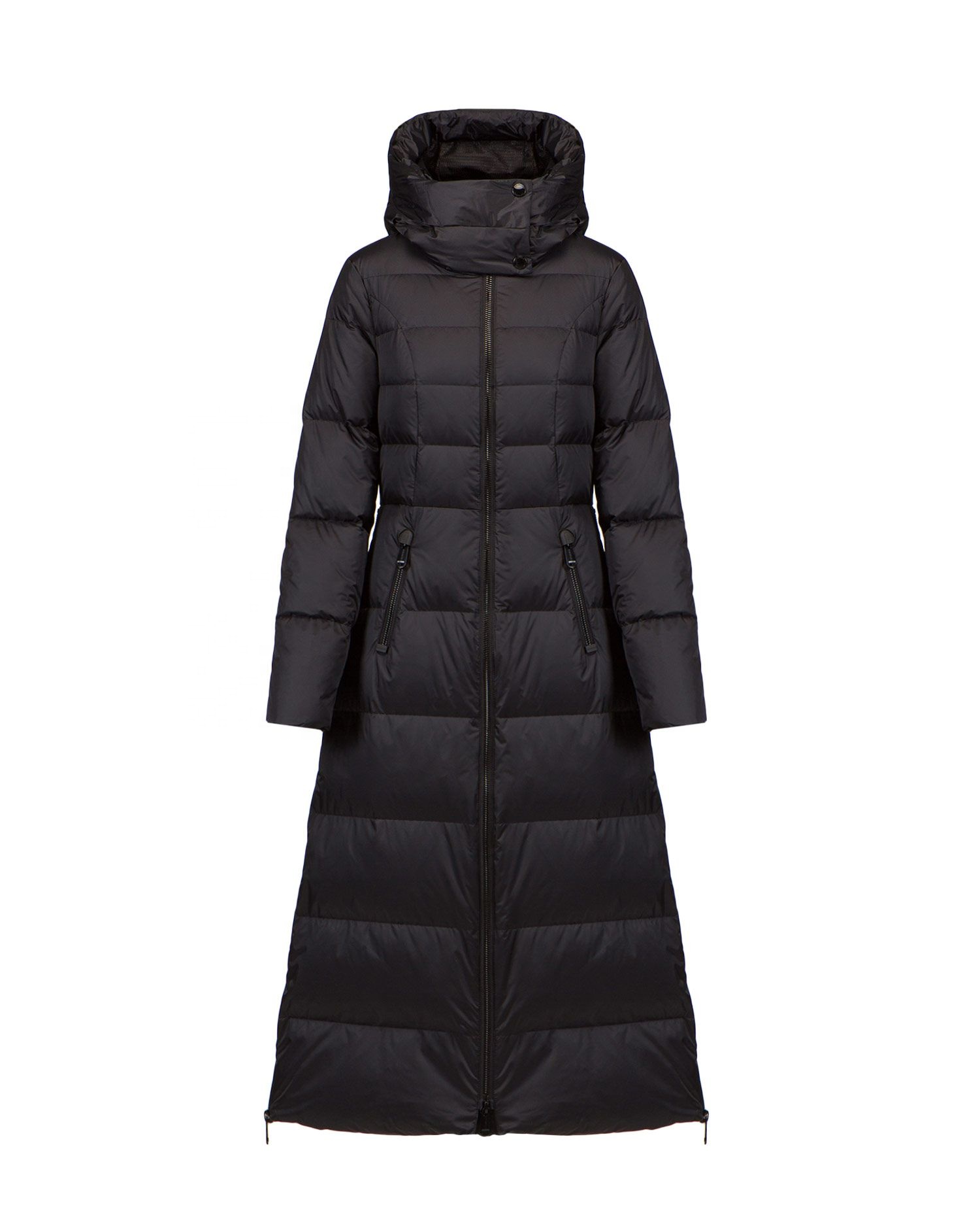 Extra-Long Quilted Goose Down Parka Women's Puffer Down Jacket