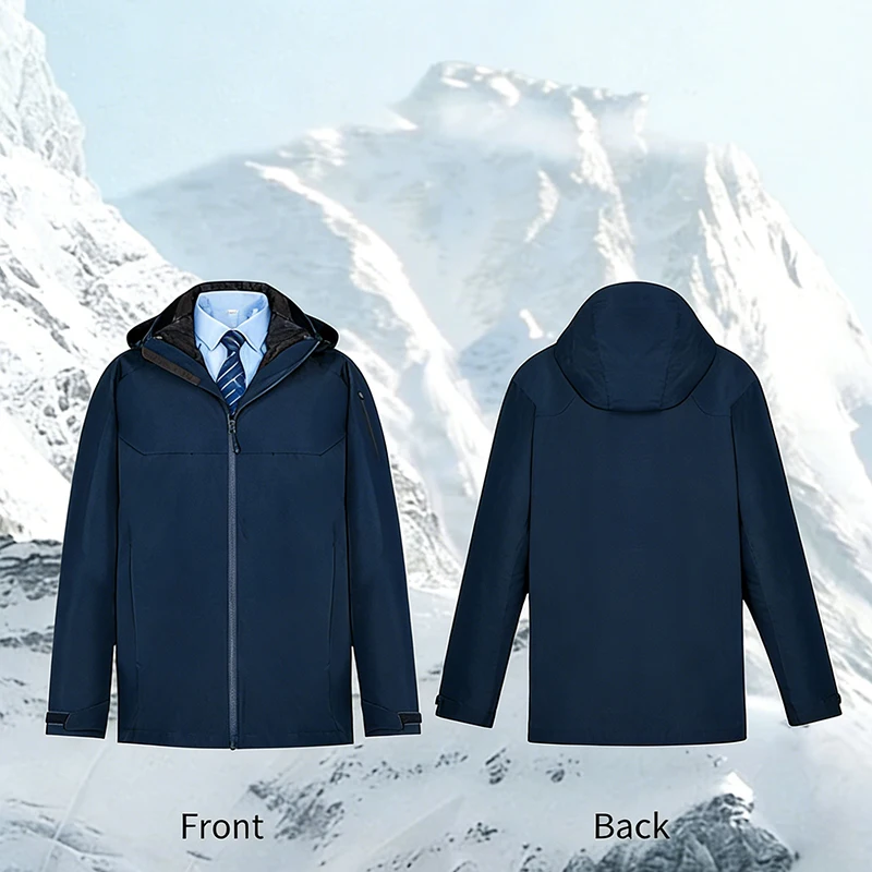Tri-Proof Tech Fabric 100% Polyester Casual Loose Fit Hooded Bomber Jacket Zipper Thick Outerwear for Women Autumn/Winter