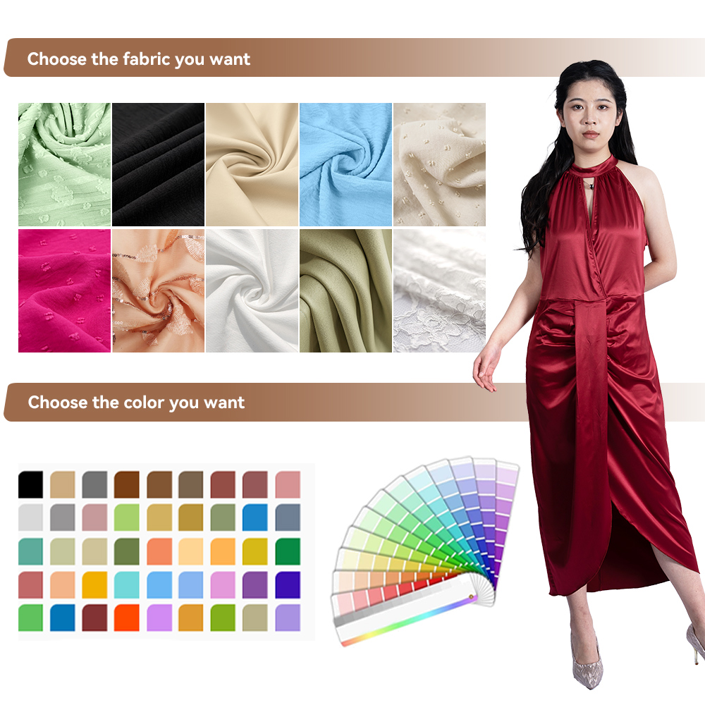 New Arrival Wholesale Ladies Summer Elegant Eco-Friendly Sexy Sleeveless Regular Washable Natural Waist Fashion Leisure Solid