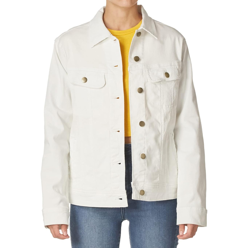 OEM Women's Denim Jackets Women Casual Jean Outwear Fall Jacket Denim Button Up Coat Oversize Denim Jacket For Ladies