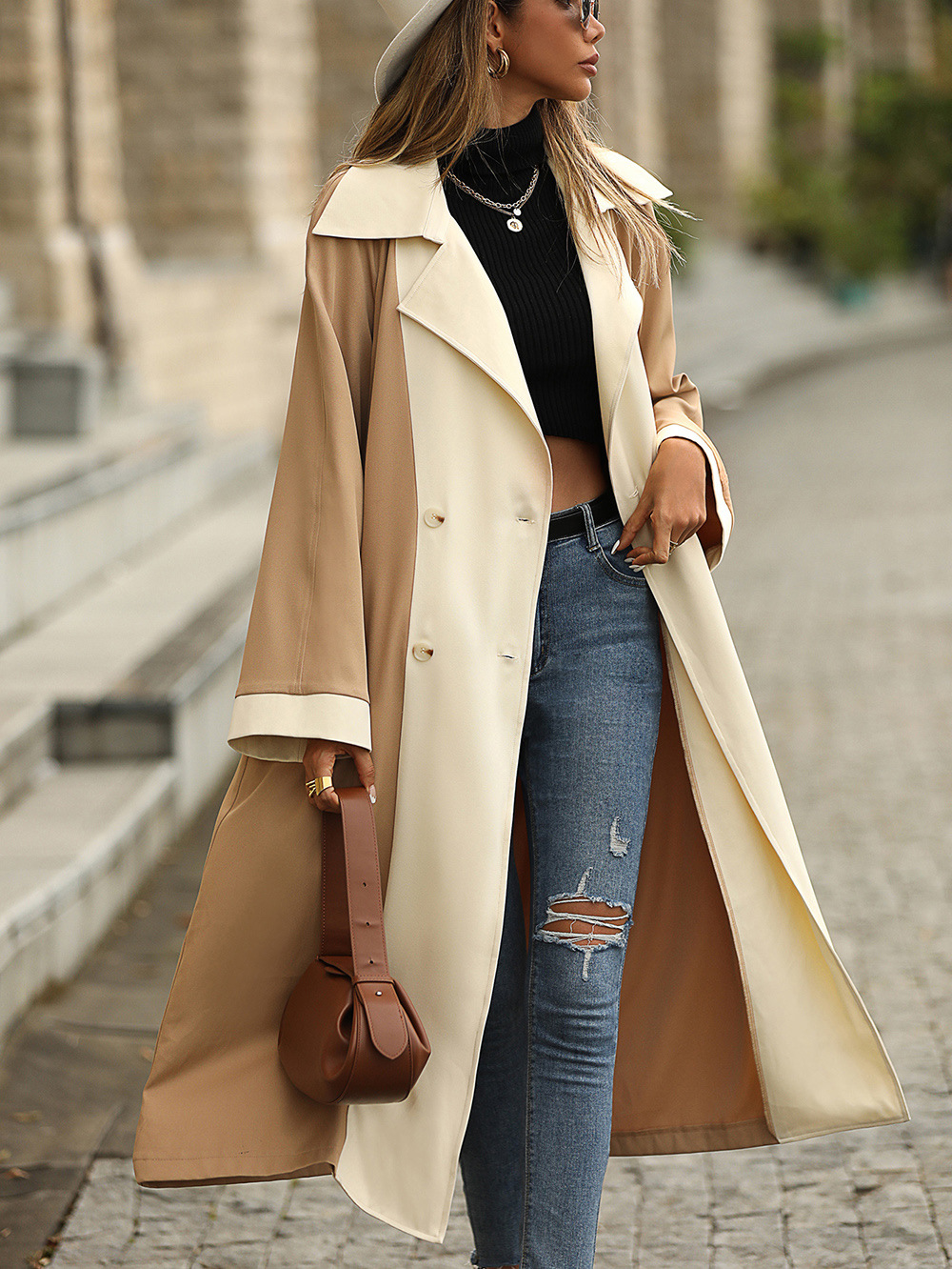 Casual Trench Coat Details