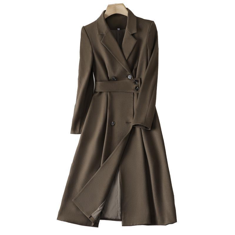 2026 New Style Trench Coat for Women, Spring and Autumn Fashionable Elegant Long, Korean-Style Casual Suit for Women