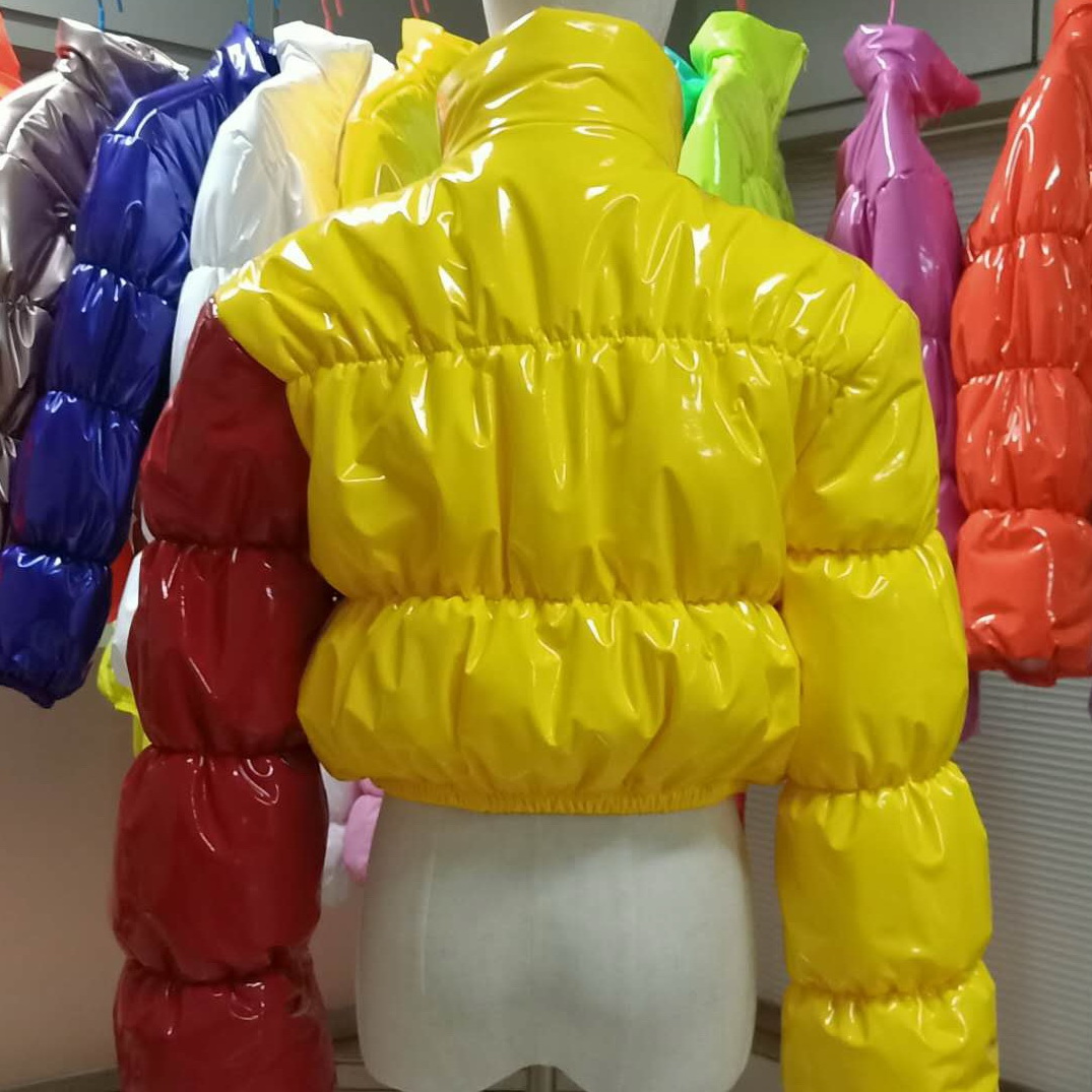 100% Cotton Women Down Puffy Puffer Jacket