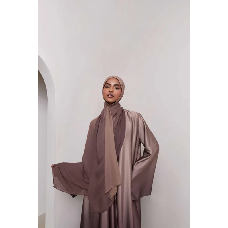 Custom Wholesale Elegant Long Maxi Modest Dress Abaya for Women Muslim Ladies' Dress