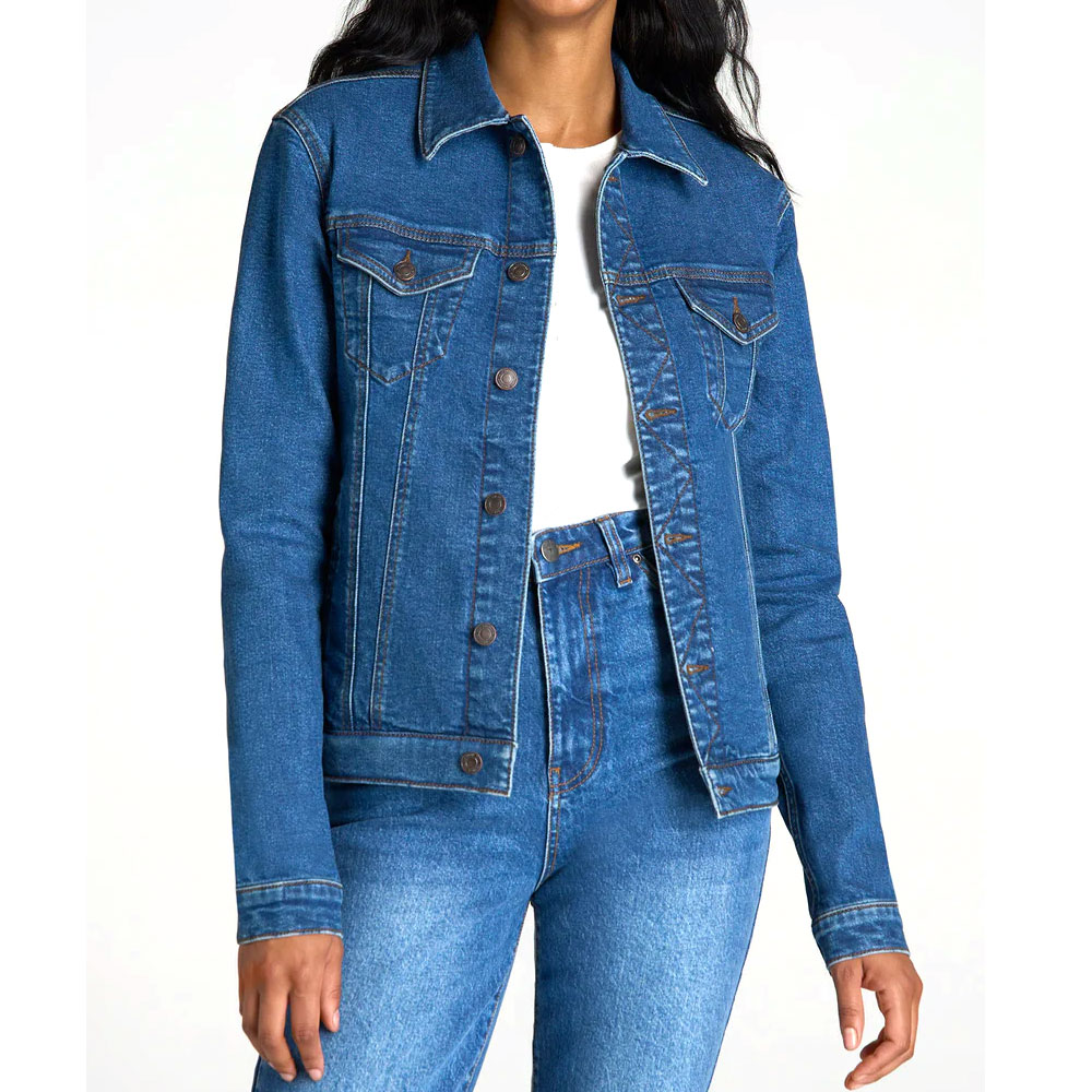 Womens Denim Jeans Jacket Top Quality Wholesale Ladies Button up Washed Regular Fit Denim Jackets Women