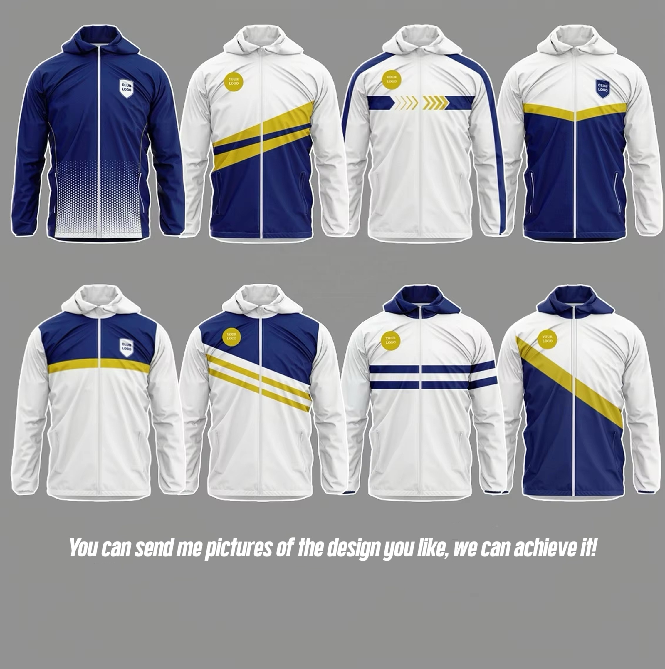 Jacket Windbreaker Men Women Custom Logo Nylon Waterproof Light Zip up Jackets for Outdoor Running Workout Sport Tracksuit