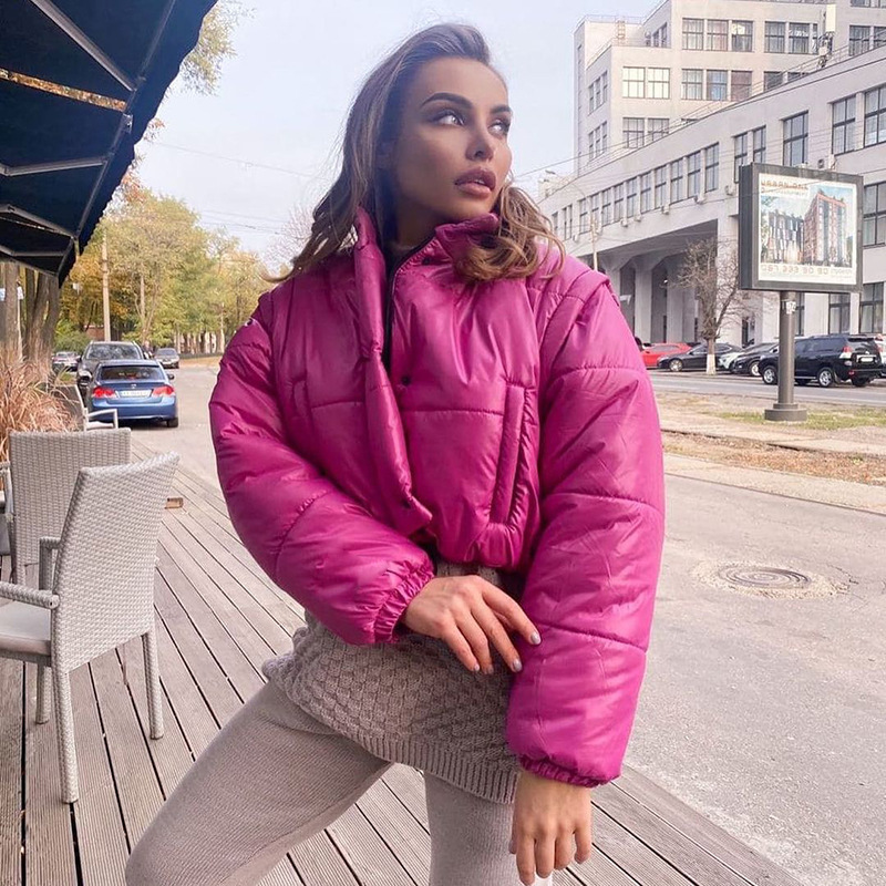 Wholesale Two Wear Casual Detachable Sleeves Vest Coat Women's Winter Women Puffer Jackets
