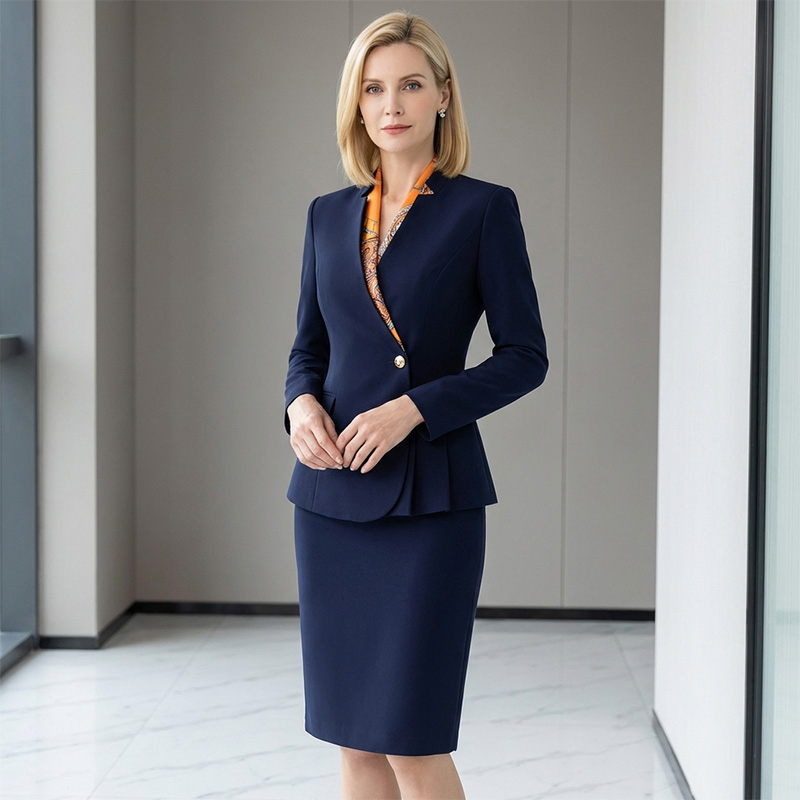 Women's Professional Suit Set (Blazer + Skirt)