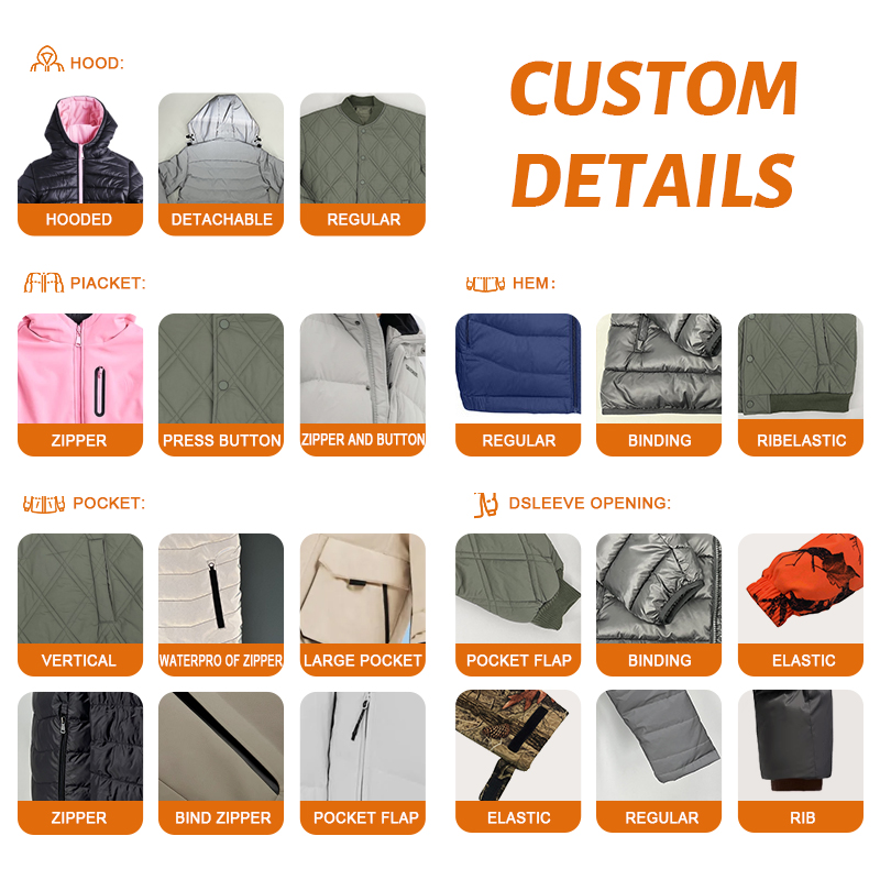 Custom Logo Women's Street Style Waterproof Winter Windbreaker Jacket Personalized Outdoor Detachable Feature OEM Service