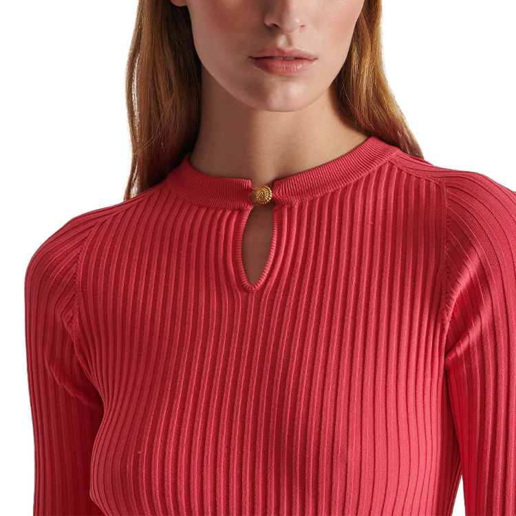 Wholesale Custom Elegant Shortsleeve Empire Waist Ladies' Knitted Evening Dress Ruffles Rib Merino Wool Women'S Sweater Dress