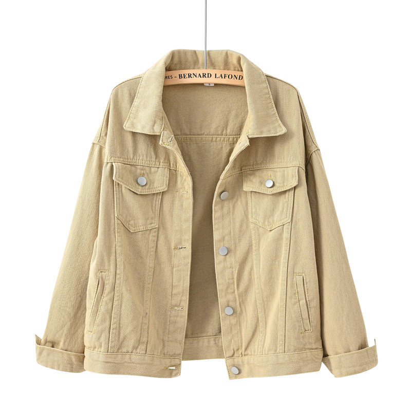 Newest Style Lady Jacket Long Sleeve Woman Denim Jacket Long Denim Jackets Women