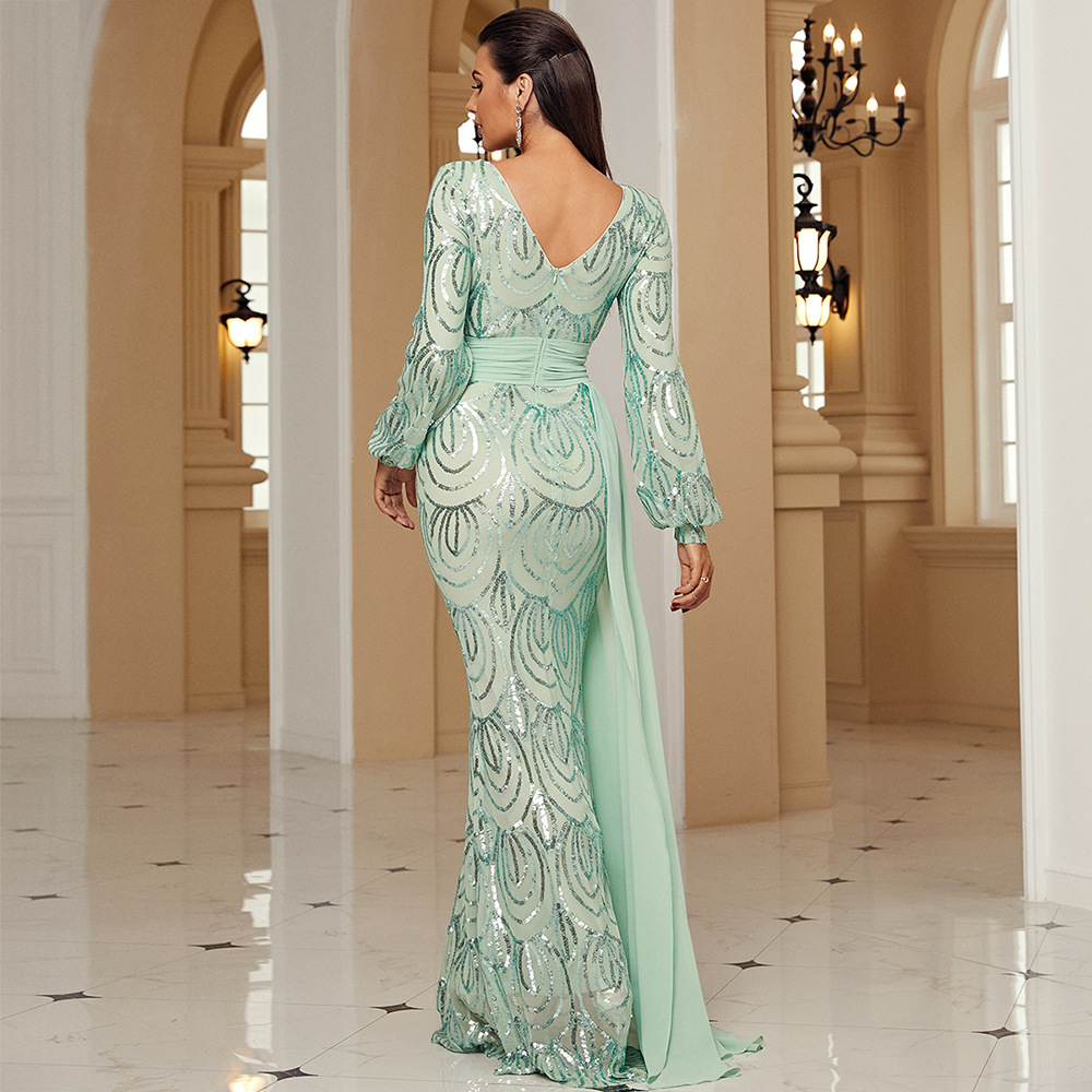 Women Elegant Evening Gowns Sexy Prom Dresses Luxury Ladies Long Evening Dress