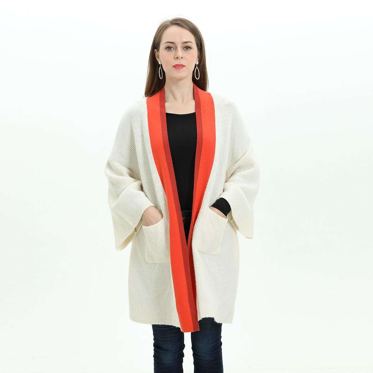 Custom Women Sweater Fashion Women Pocket Cardigans for Ladies Knit Long Cardigan Casual Sweater Women
