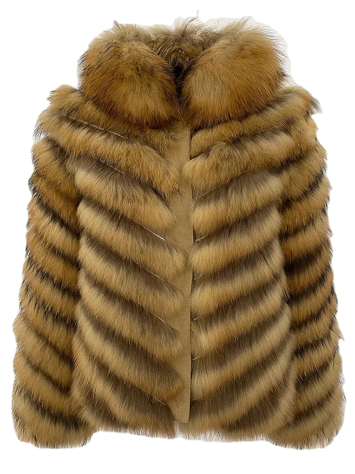 Real Fox Fur Office Lady Thick Warm Women's Winter Parka Coat