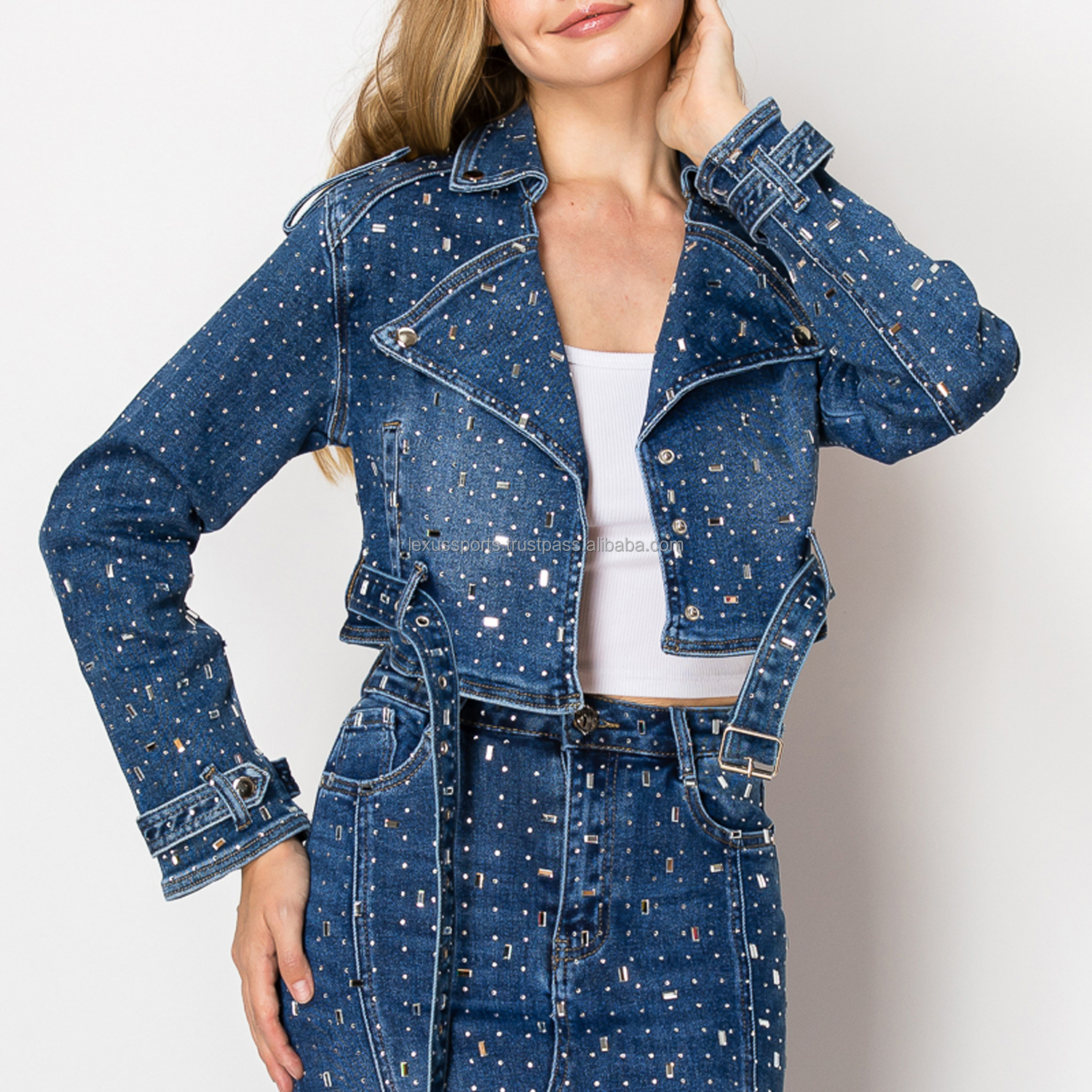 Women Denim Jacket details view