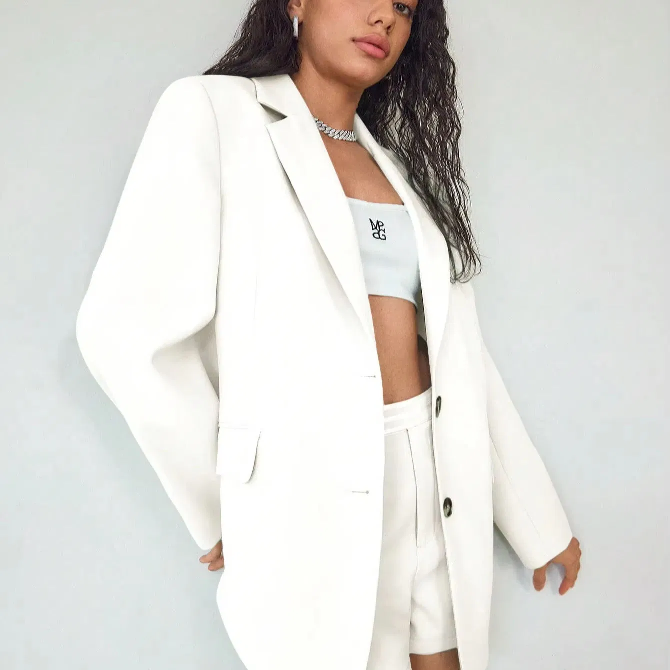 Stylish Women's Plus Size Solid Color Blazers for Office