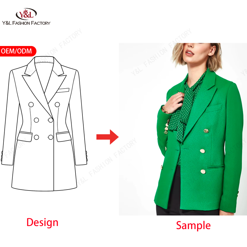 Customized Solid Autumn/Winter Short Bomber Jacket Women Single Button 100% Cotton Eco-Friendly Breathable Yarn Dyed Full Sleeve