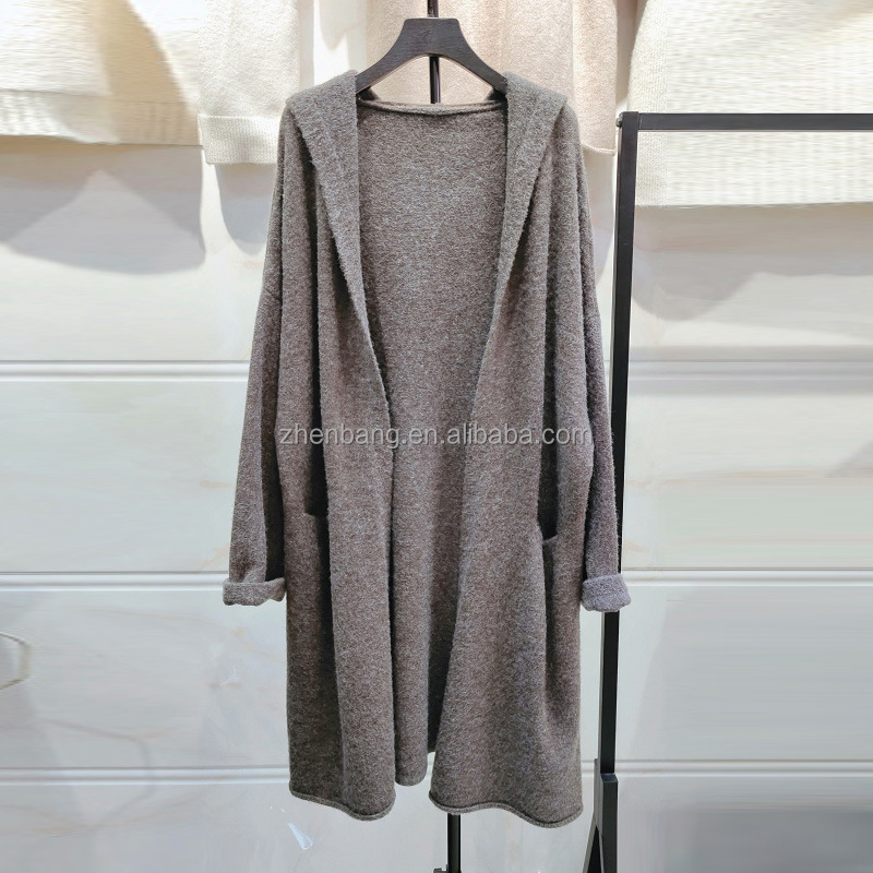 Dropshipping Ladies Fall Autumn Winter Fashion Thick Knit Custom Woman Sweater Knit Women Cardigan Sweater