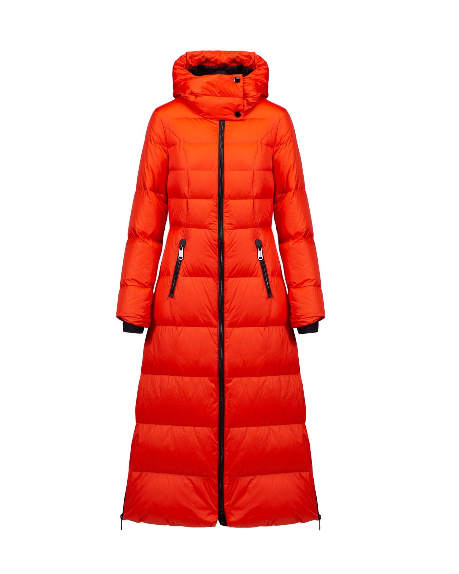 Extra-Long Quilted Goose Down Parka Women's Puffer Down Jacket