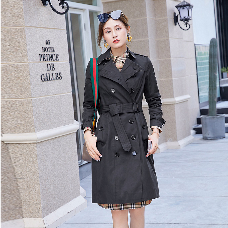 Women's Custom Elegant Office Windbreaker Jacket for Autumn and Spring