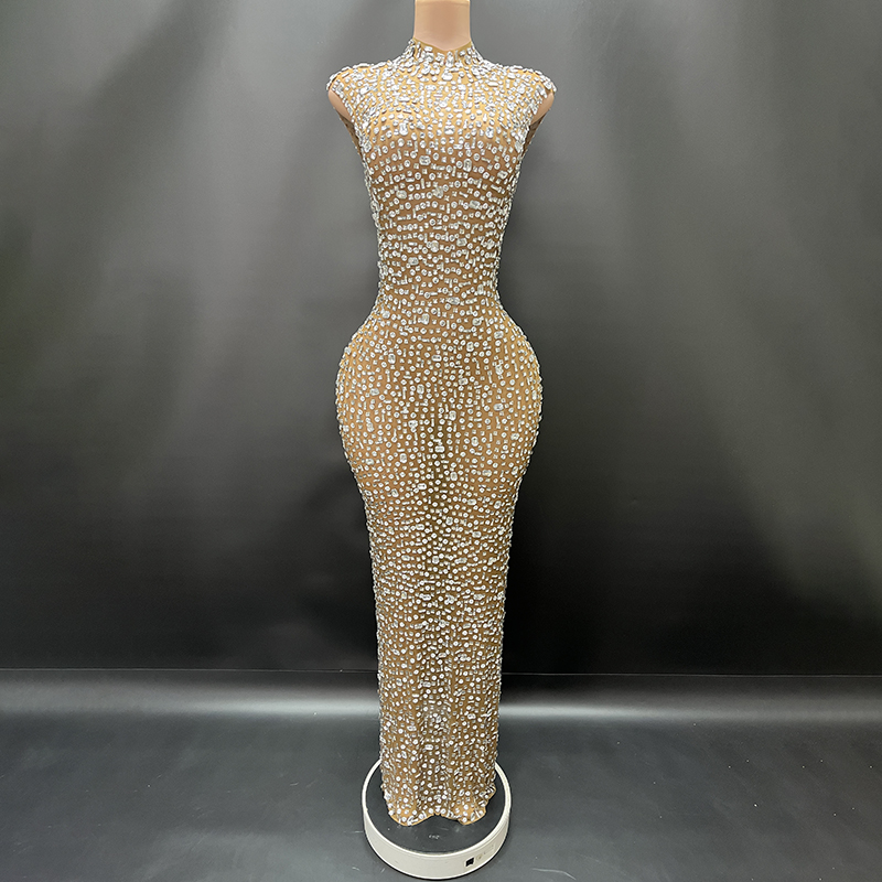 Novance Y2507 Wholesale Fashion Apparel 2024 Evening Luxury Dress With Rhinestone Womens Party Wear for Birthday