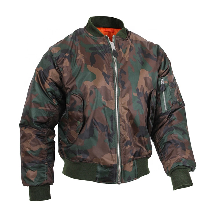 Classic Comfortable Embroidery Pattern Flight Bomber Jacket Custom for Women and Men
