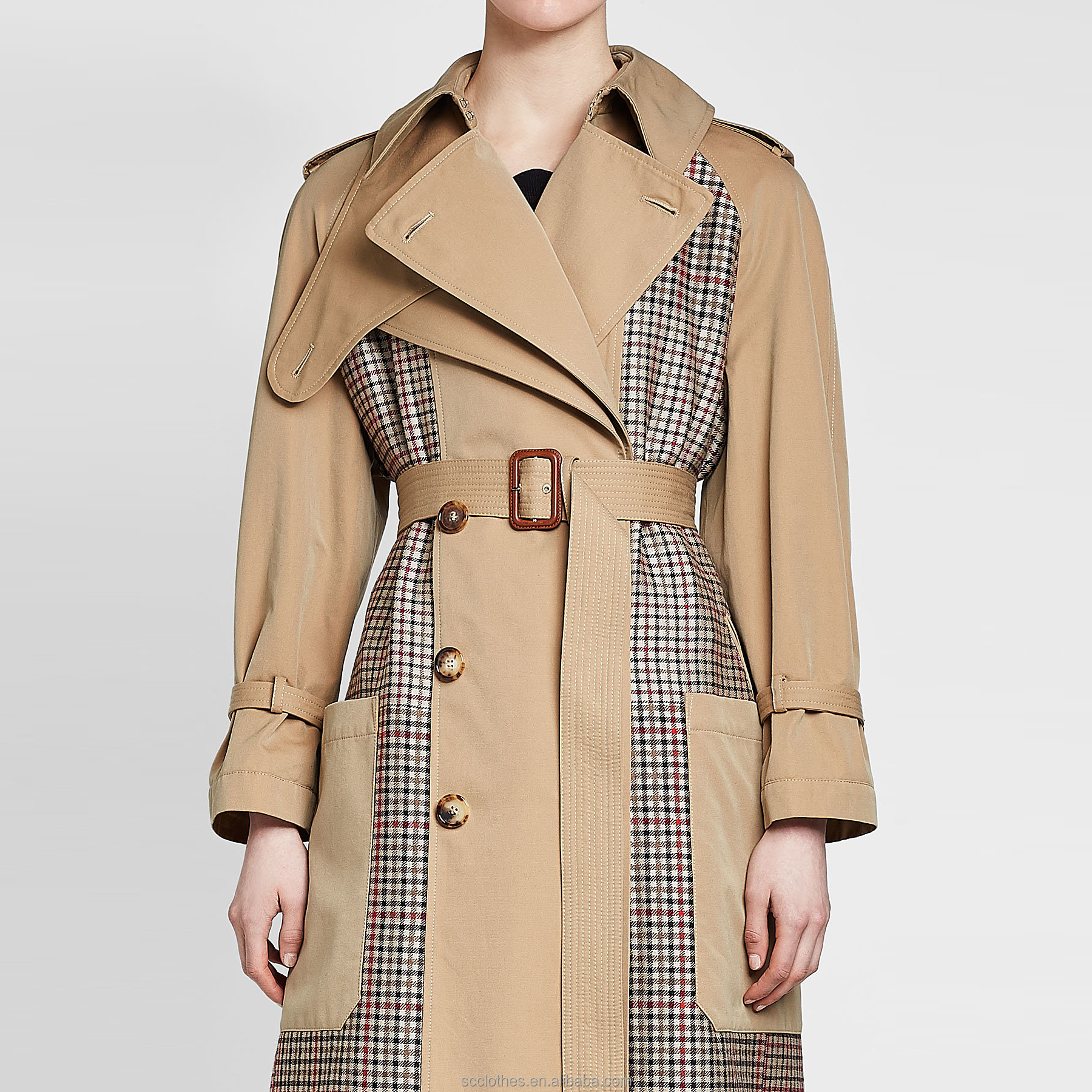 Women's Long Overcoat Rain Trench Coat